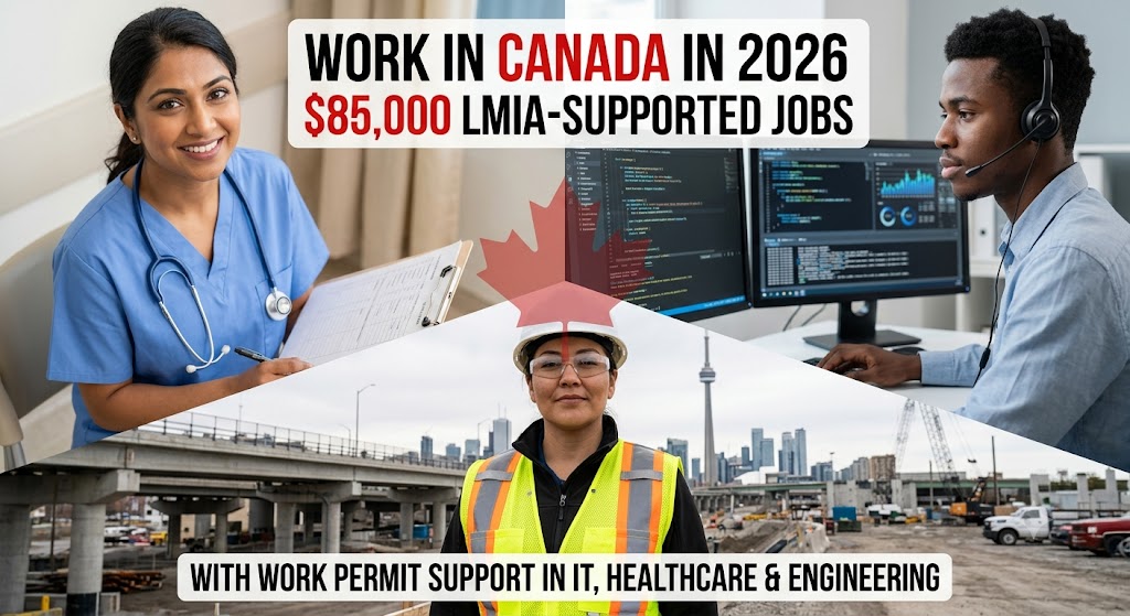 WORK IN CANADA IN 2026: $85,000 LMIA-APPROVED JOBS WITH VISA SPONSORSHIP IN IT, HEALTHCARE & ENGINEERING